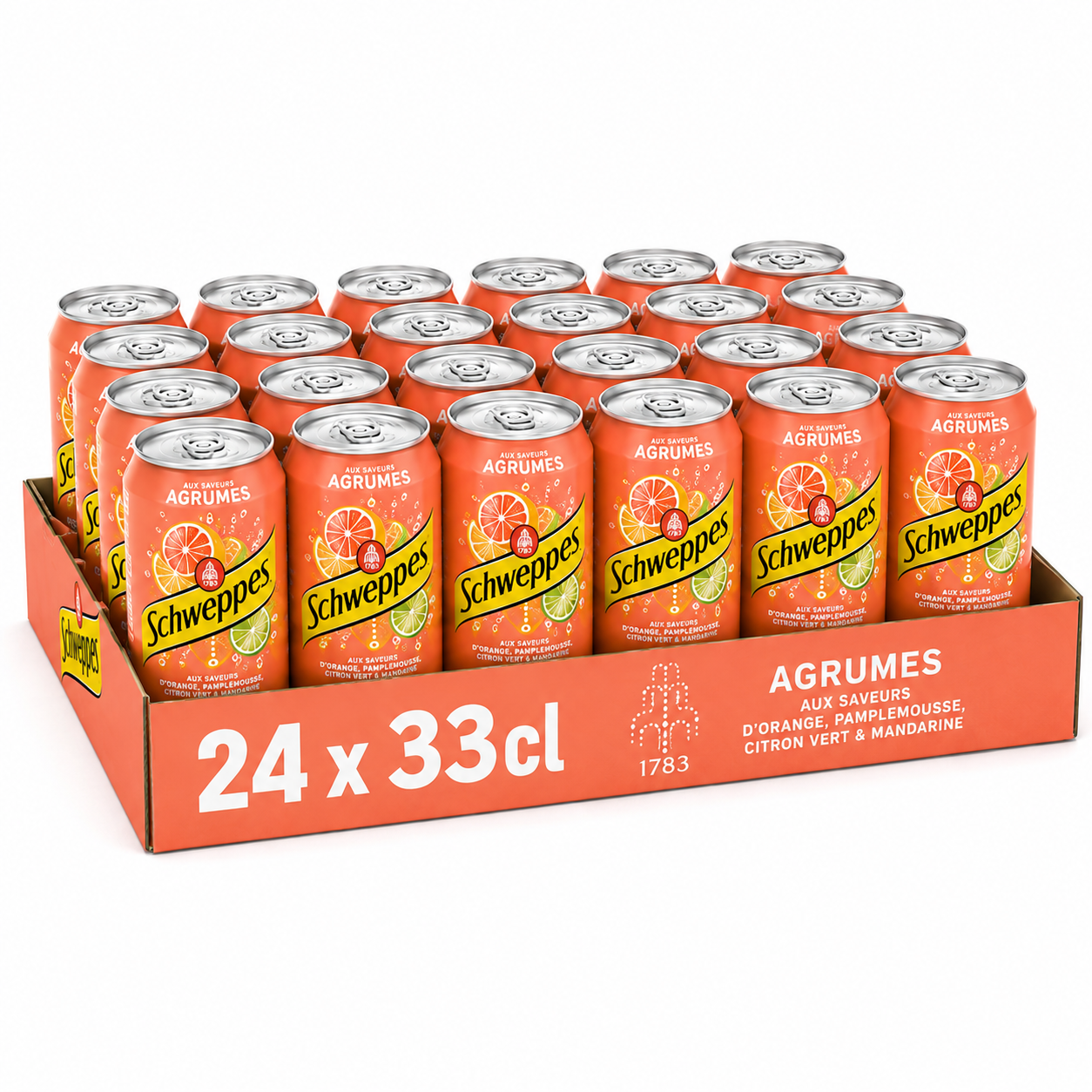 Lot de 24 Canettes de Schweeppes Agrum 33 cl