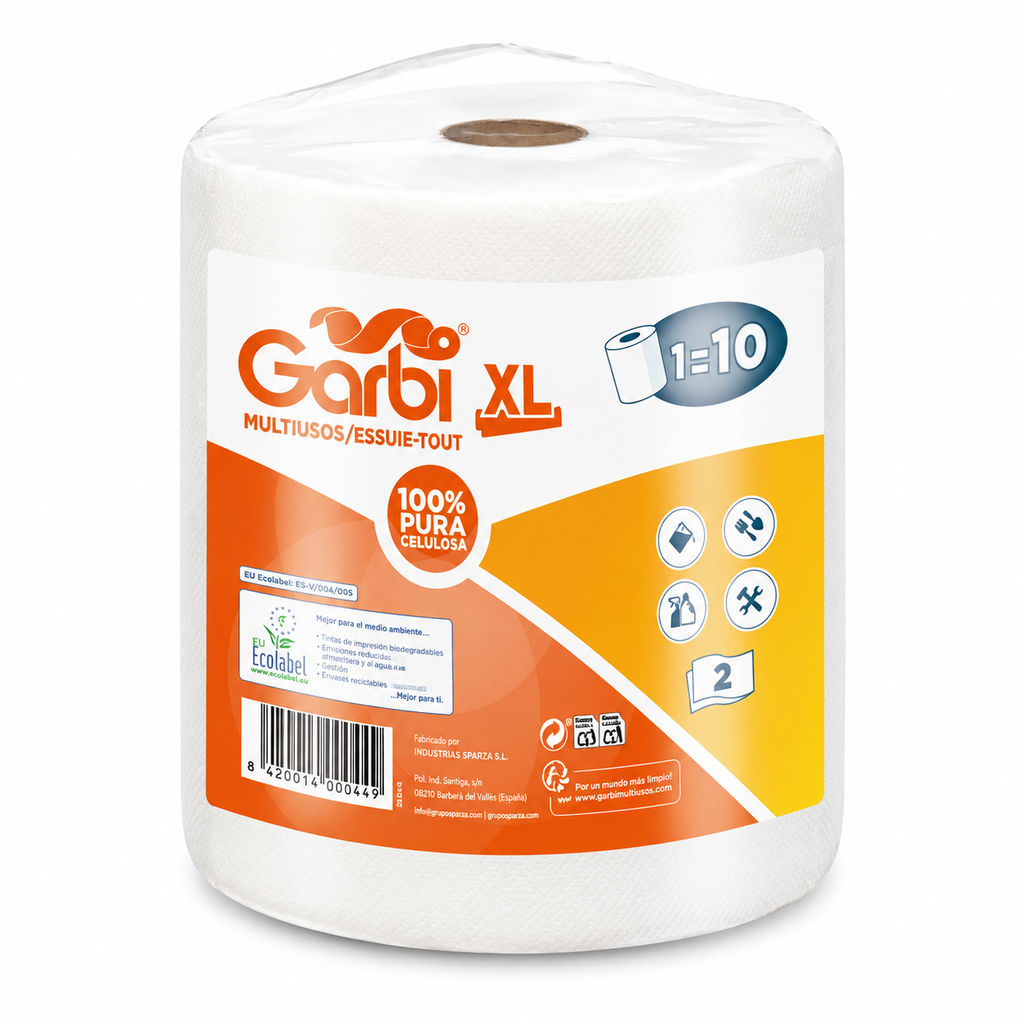Lot de 12 Rouleaux d’Essuie-Tout XL 2 Plis